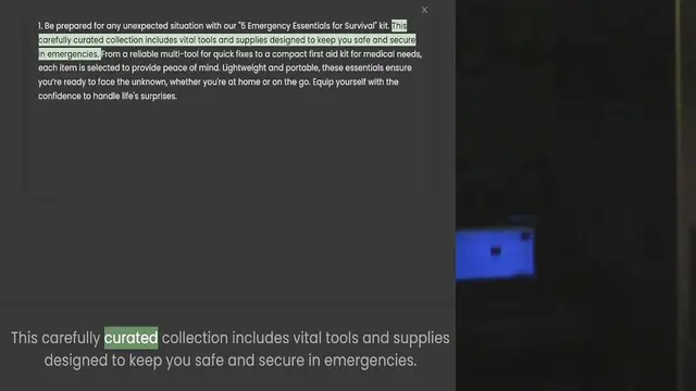 'Video thumbnail for 1. Be prepared for any unexpected situation with our 5 Emergency Essentials for Survival kit. This carefully curated collection includes vital tools and supplies designed to keep you safe and secure in emergencies. From a reliable multi-t'
