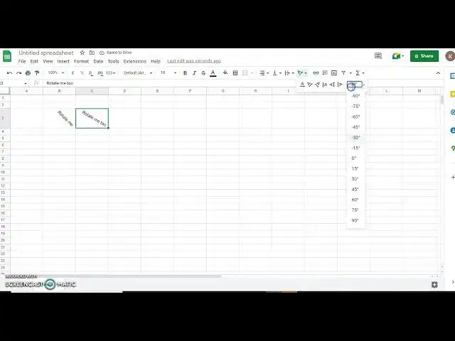 'Video thumbnail for How to Rotate Text in Google sheet'