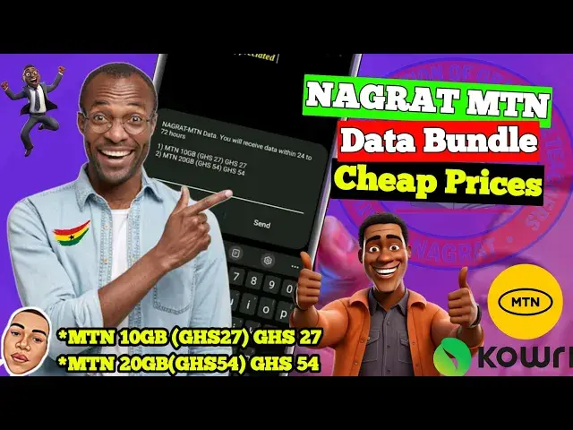 'Video thumbnail for NAGRAT-MTN Data: Get 10GB Data for GHS27.00 in Ghana(Cheap bundle)'
