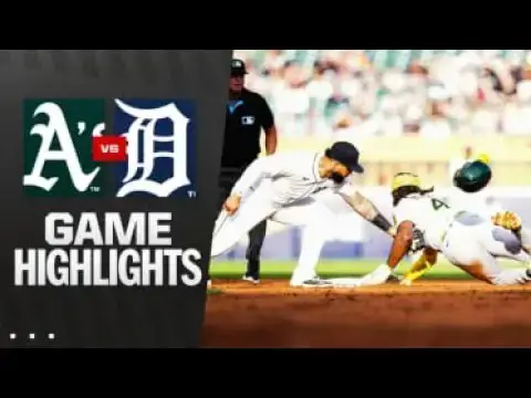 'Video thumbnail for Athletics at Detroit Tigers Full-Game Highlights! | 06/25/2025'