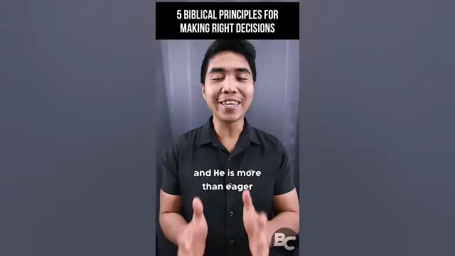 'Video thumbnail for 5 Biblical Principles For Making Right Decisions'