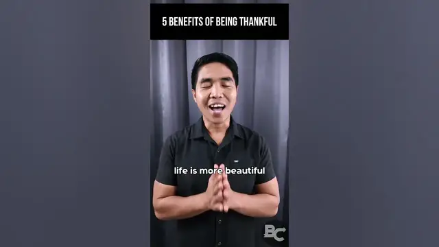 'Video thumbnail for 5 Benefits of being thankful'
