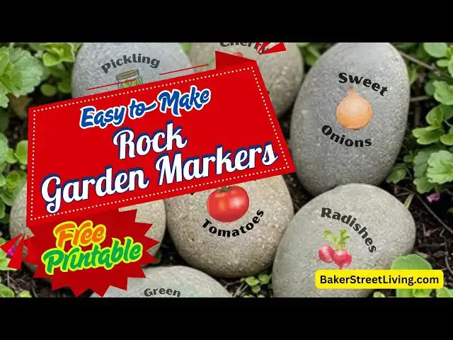 'Video thumbnail for DIY Rock Plant Markers for Your Garden'