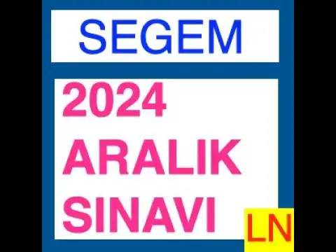 'Video thumbnail for Segem Aralık 2024 Sınav Soruları'