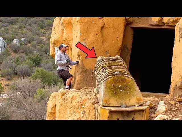 'Video thumbnail for Hikers Find Strange Mountain Cave, Then Decide to Check It Out'