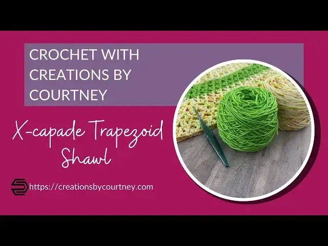 'Video thumbnail for Crochet the Xcapade Trapezoid Shawl'