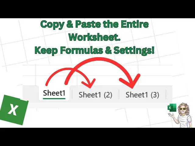 'Video thumbnail for How to Copy & Paste Entire Worksheet.  Keep Formulas And Settings.'