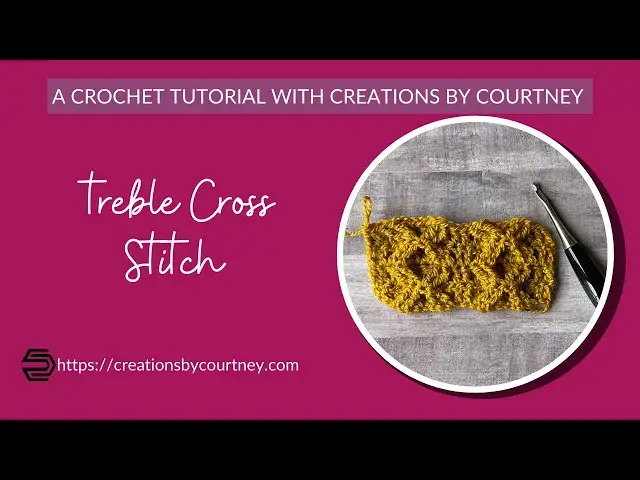 'Video thumbnail for Treble Cross Stitch Tutorial with Creations by Courtney'