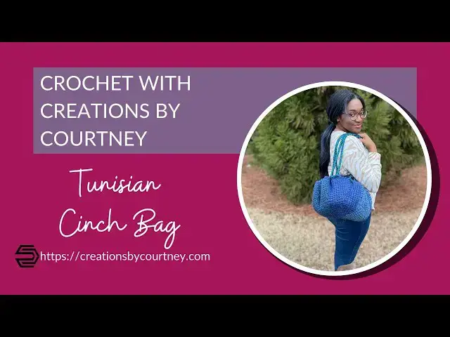 'Video thumbnail for How to make the Tunisian Cinch Bag #tunisiancrochet'