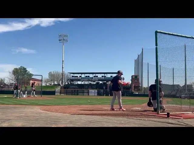 'Video thumbnail for Robbie Ray vs Matt Chapman Live Batting Practice with San Francisco Giants! 2025 MLB Spring Training'