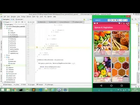 'Video thumbnail for Read Local Json file Flutter - Grideview Flutter'