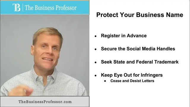 'Video thumbnail for How to Protect Your Business Name'