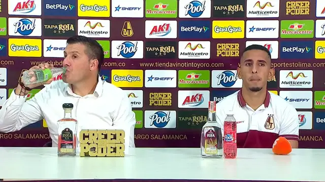 'Video thumbnail for Rueda de prensa del Deportes Tolima tras el empate ante Águilas Doradas - Liga BetPlay 2 2023'