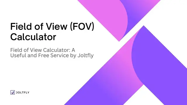 'Video thumbnail for Field of View (FOV) Calculator: How to Become a Pro at FOV with Joltfly…'