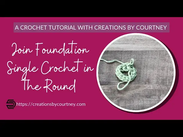 'Video thumbnail for Join Foundation Single Crochet in the Round'