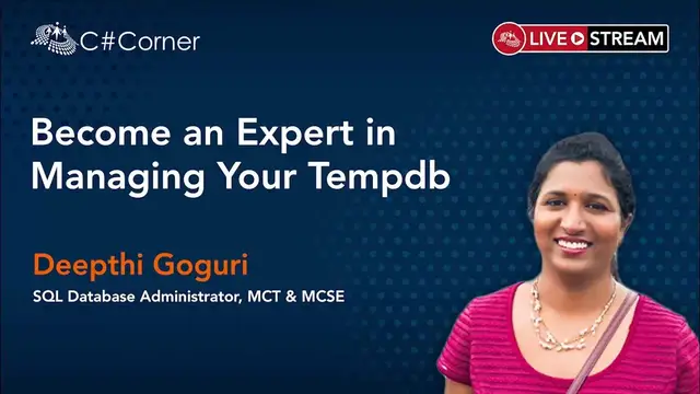 'Video thumbnail for Become an Expert in Managing Your Tempdb || Women Data Summit 2021'