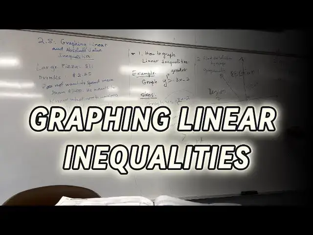 'Video thumbnail for How To Graph Linear Inequalities'