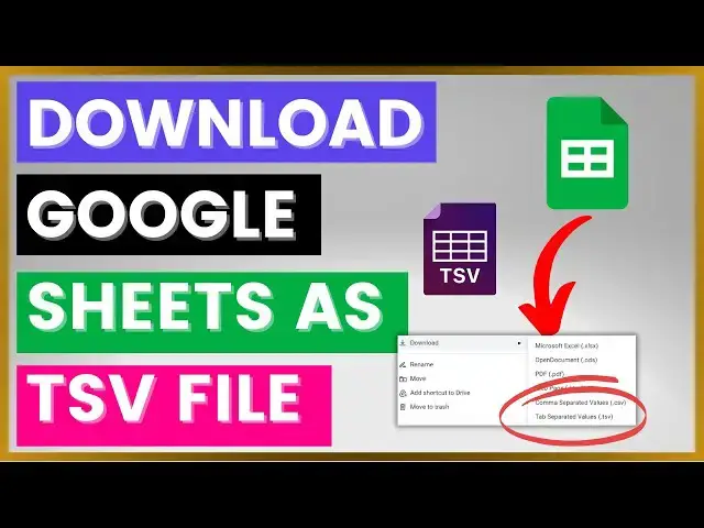 'Video thumbnail for How To Download A Google Sheets Spreadsheet As A .TSV File? [in 2025]'