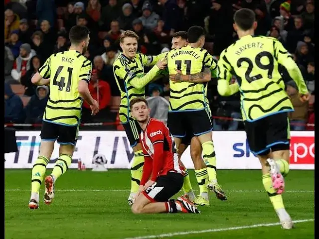 'Video thumbnail for Arsenal x Sheffield United 6 Goals | HIGHLIGHTS | Martin Odegaard,Gabriel Martinelli,Kai Havertz'