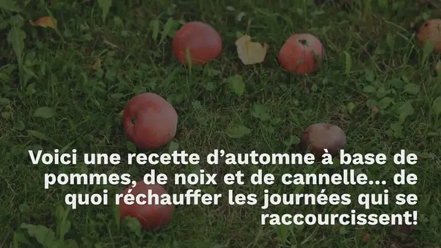 'Video thumbnail for Gâteau d’automne aux pommes, noix et cannelle'
