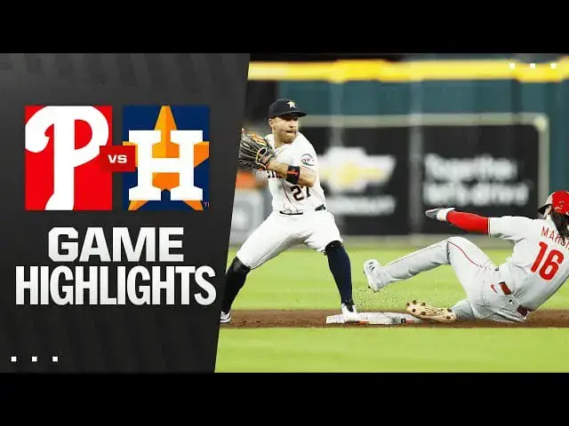 'Video thumbnail for Philadelphia Phillies at Houston Astros Full-Game Highlights! | 06/25/2025'