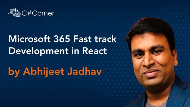 'Video thumbnail for Microsoft 365 Fast track Development in React by Abhijeet Jadhav || React Virtual Conference'