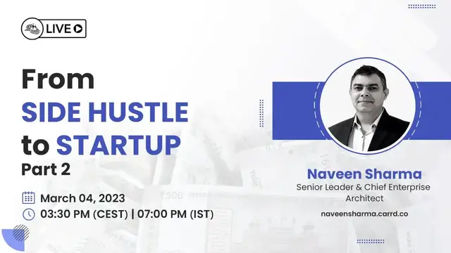 'Video thumbnail for From Side Hustle to Startup - Part 2 - Ep. 4 Financial Literacy by Naveen Sharma'