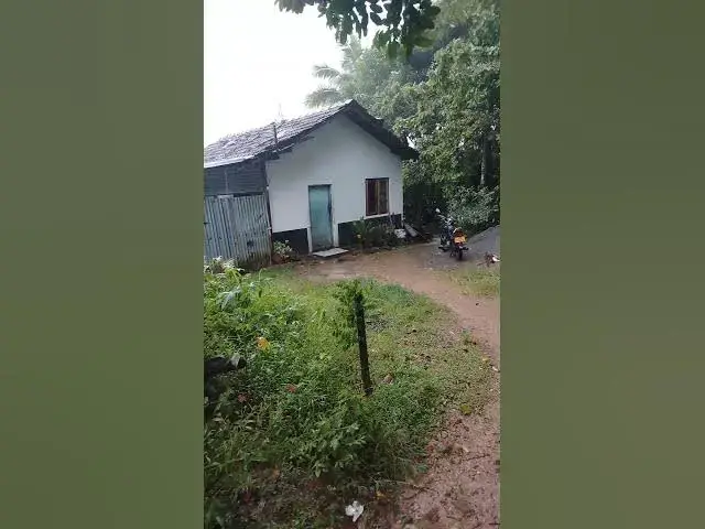 'Video thumbnail for raining near small village house'