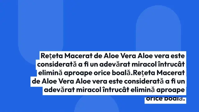 'Video thumbnail for Aloe vera este considerată a fi un adevărat miracol întrucât elimină aproape orice boală. Rețeta Macerat de Aloe Vera'
