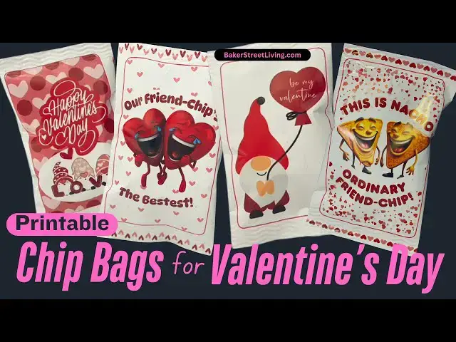 'Video thumbnail for Printable Chip Bags For Valentine's Day   SD 480p'
