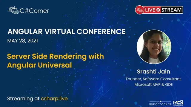 'Video thumbnail for Server Side Rendering with Angular Universal || Angular Virtual Conference 2021'