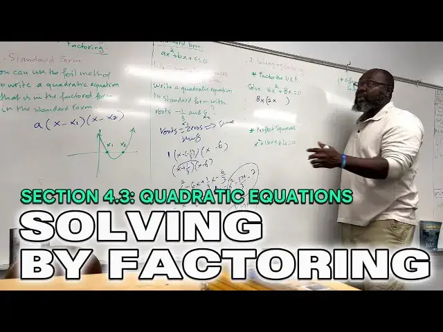 'Video thumbnail for How To Write & Solve Quadratic Equations By Factoring'