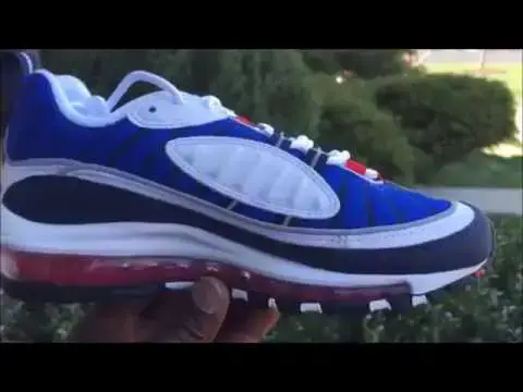 'Video thumbnail for Quick Look At The Nike Air Max 98 Gundam | Buy It Now'