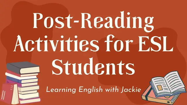 'Video thumbnail for The best post-reading ESL activities | After Reading Ideas for ESL students'