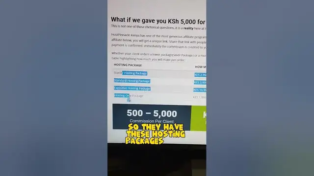 'Video thumbnail for 5K per client #affiliatemarketing #sidehustles #blogging #onlinejobsinkenya'