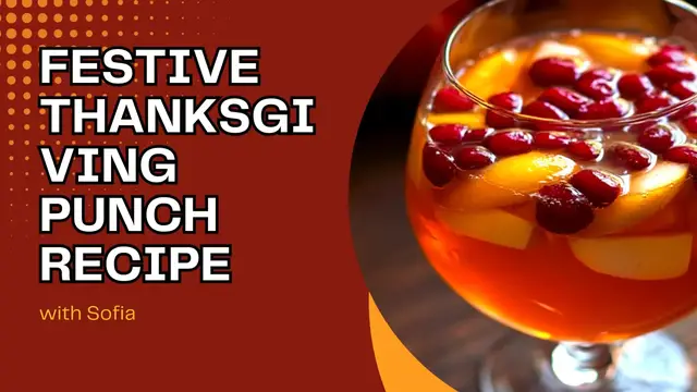 'Video thumbnail for Festive Thanksgiving Punch Recipe'