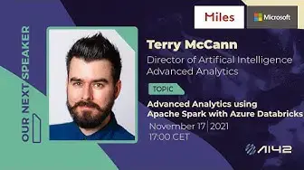'Video thumbnail for Advanced Analytics using Apache Spark in Azure Databricks'