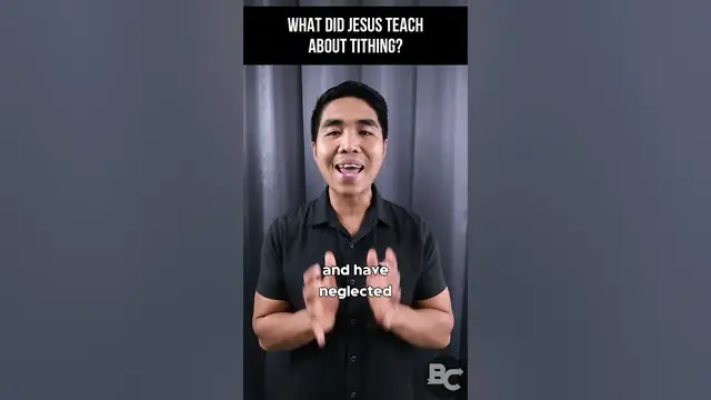 'Video thumbnail for What did Jesus teach about tithing?'