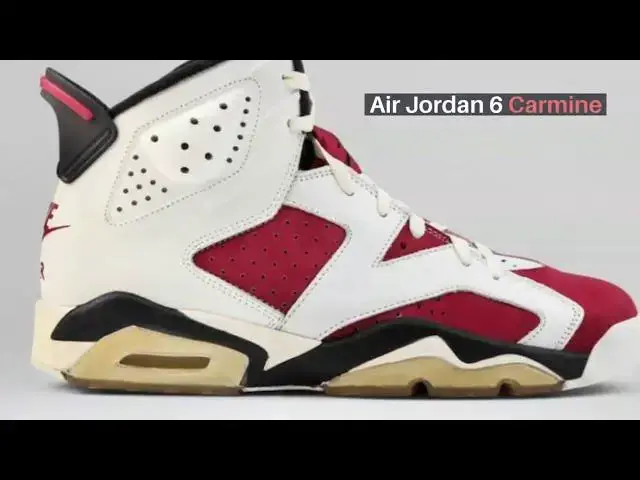 'Video thumbnail for Air Jordan 6 Carmine| How Many Pairs Possibly Made, Resell & Where To Buy? #carmine6'