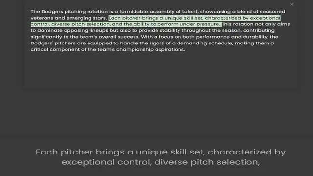 'Video thumbnail for The Dodgers pitching rotation is a formidable assembly of talent, showcasing a blend of seasoned veterans and emerging stars. Each pitcher brings a unique skill set, characterized by exceptional control, diverse pitch selection, and the a'