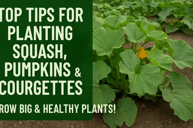 'Video thumbnail for Top Tips for Planting Squash, Pumpkins & Courgettes – Grow Big & Healthy Plants!'