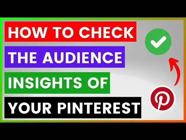 'Video thumbnail for How To Check The Audience Insights Of Your Pinterest Account? [in 2025]'