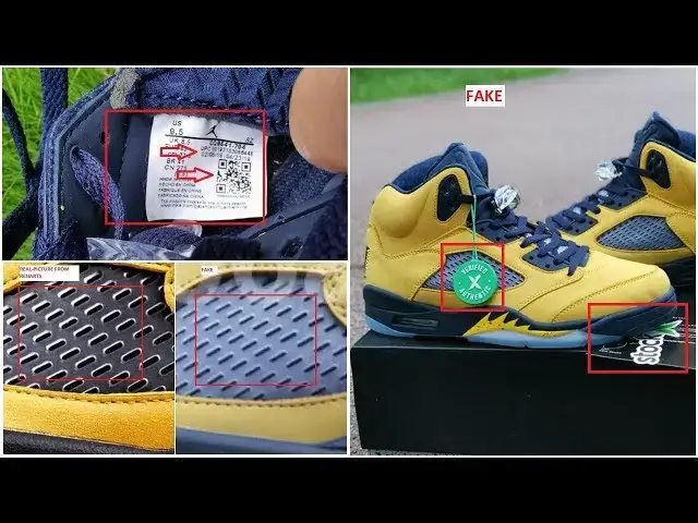 'Video thumbnail for The Fake Air Jordan 5 SE Michigan Is Out, Here Are Quick Tips To Identify It'