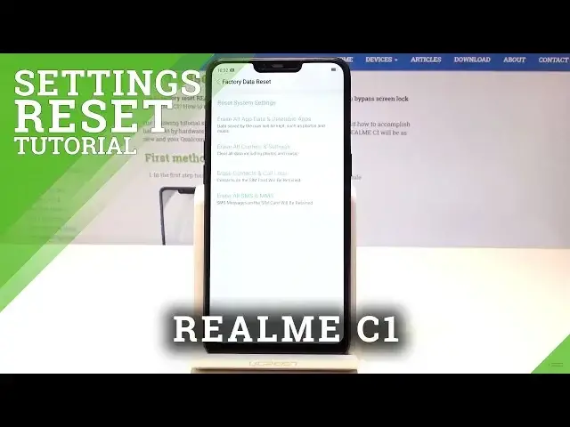 'Video thumbnail for How to Reset Custom Settings on REALME C1 - Restore Factory Settings'
