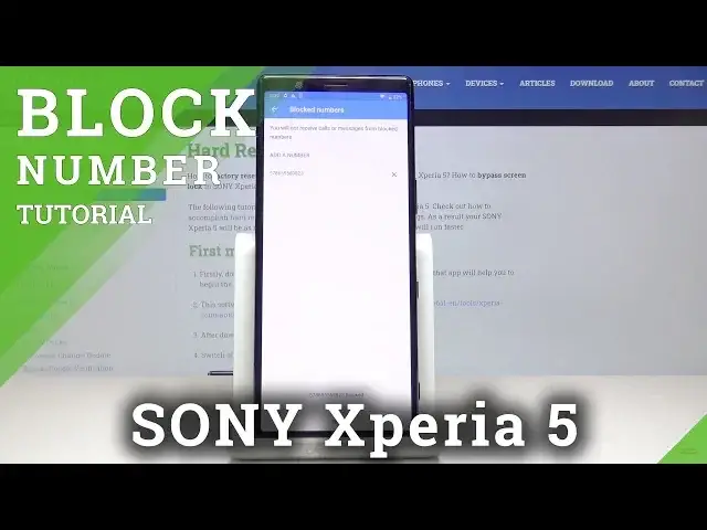 'Video thumbnail for How to Block Number in SONY Xperia 5 – Block Calls & Texts'