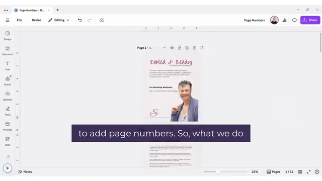 'Video thumbnail for How to insert page numbers with Canva - 720'