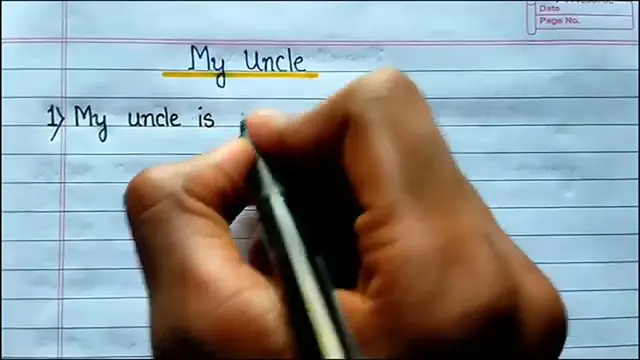 'Video thumbnail for 10 Lines Essay on My Uncle in English ⬆︎'