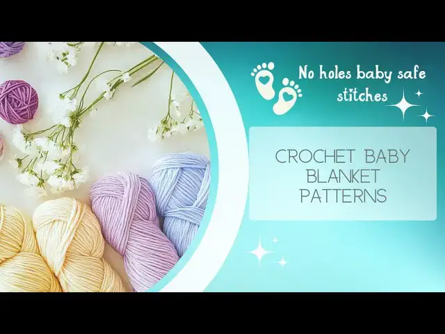 'Video thumbnail for Crochet baby blanket patterns (no holes baby safe)'