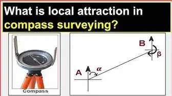 'Video thumbnail for What is local attraction in compass surveying?/How to detect local attraction in compass surveying?'