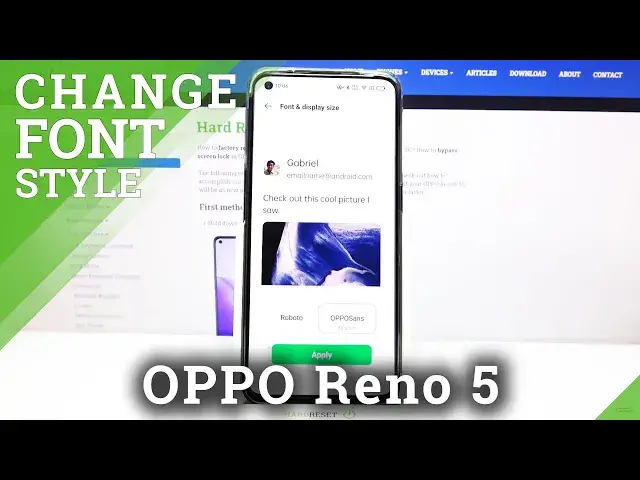 'Video thumbnail for How to Change Font Style on OPPO Reno5 – Update Font Type'